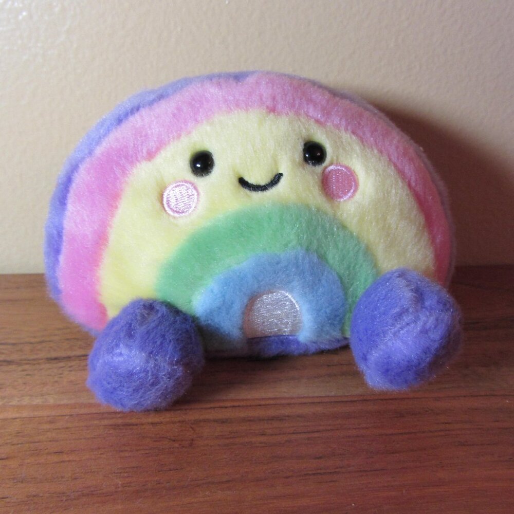 5 for $30 - plush rainbow Vivi aurora palm pals (w2161)